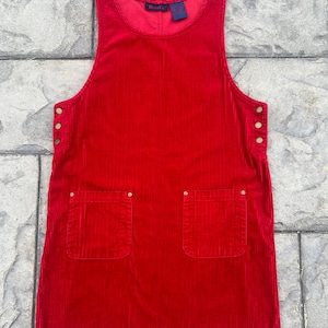 corduroy jumper dress knee length Ulla x Helen Frankenthaler