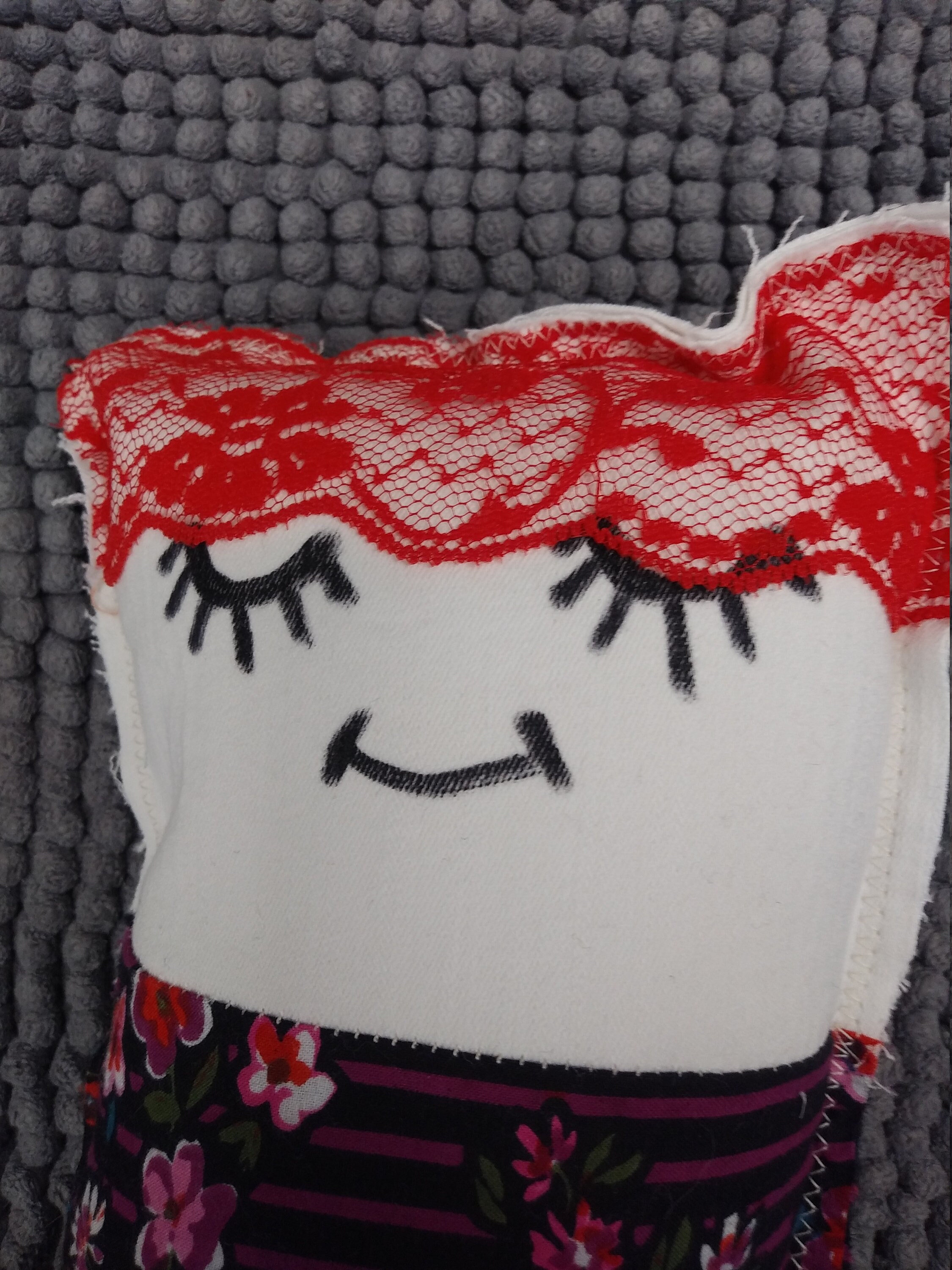 Rag Doll From Upcycled Materials Exclusive Design Original Pattern One ...
