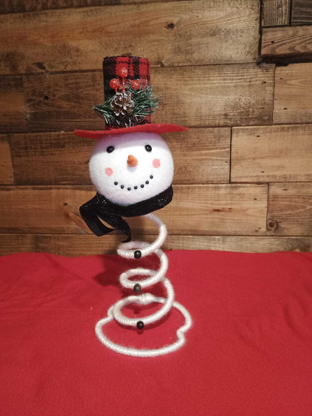 Custom Snowman Made From Recycled Bed Springs..one of a Kind Unique ...