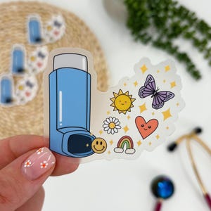 Magical Inhaler Sticker, Puffer Sticker, Respiratory Illness Sticker, Respiratory Therapist Sticker, Nurse Sticker, Medication Sticker