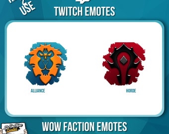 Twitch & Discord Emotes // WoW Faction emotes for streamers!