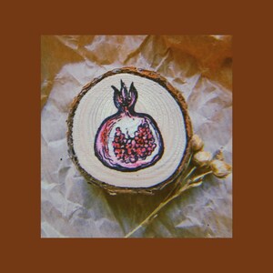 Obst Bilder bemalt Früchte Holz untersetzer Dekorative Artikel | Etsy