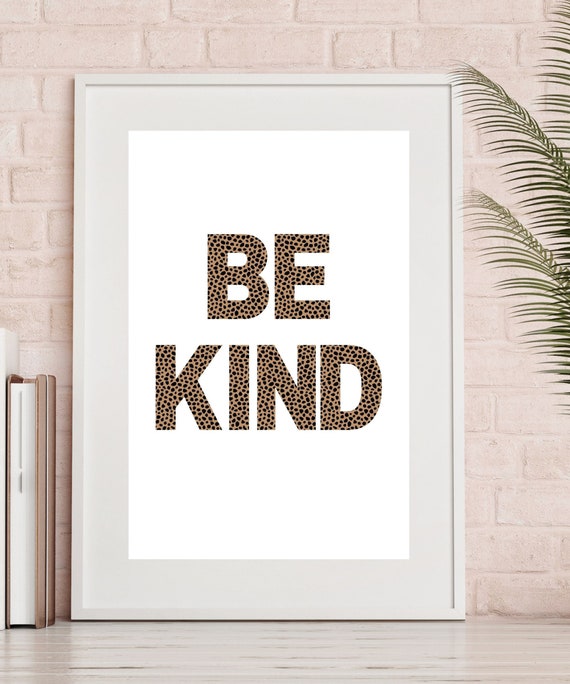 Nursery Wall Art Be Kind Kindness Wall Art Kindness Matters Etsy
