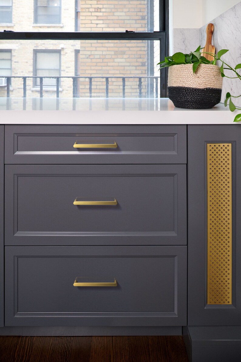 Store Clearance Brushed Brass Handles Kitchen Drawer Knob