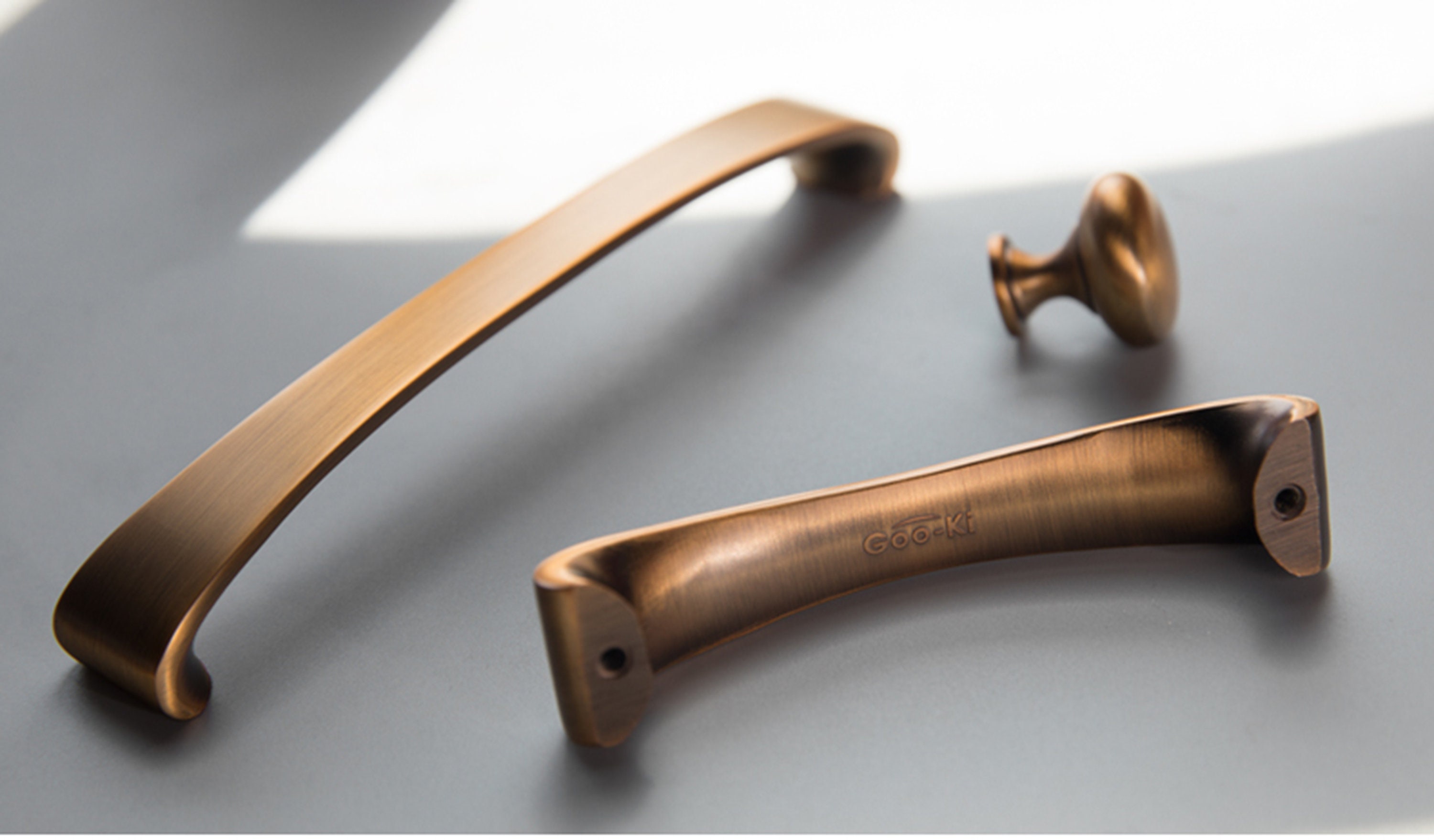 Brushed Bronze Handles Kitchen Drawer Cupboard Pull Etsy