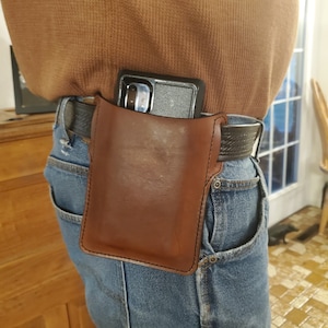 Hand-Stitched Leather Phone Holster