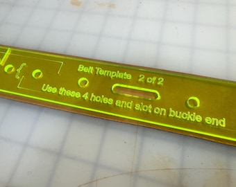 Belt Making template for leather - Acrylic