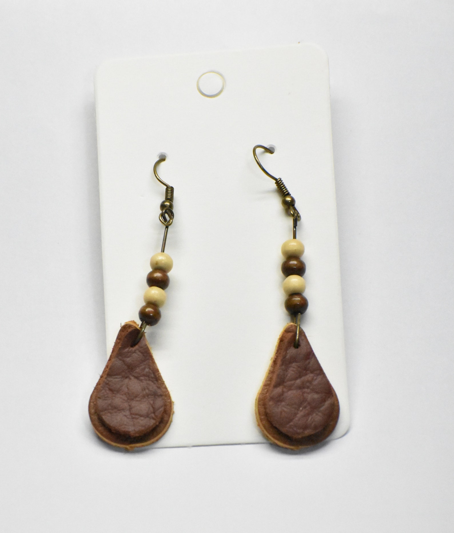 Genuine Leather Handmade Earrings 3 Pairs Etsy UK