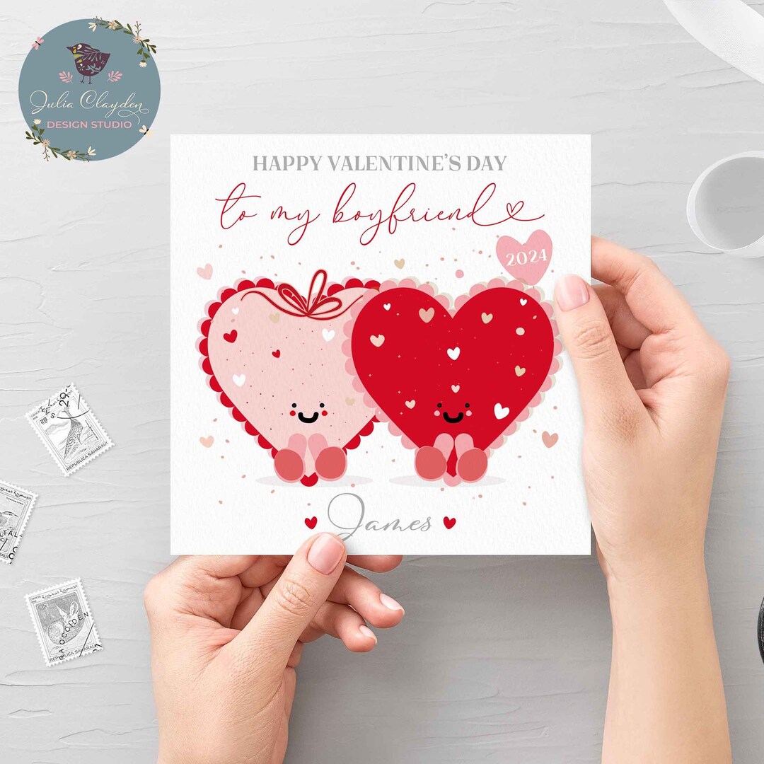 Personalised Valentine's Day Card for Boyfriend, Partner or Husband ...