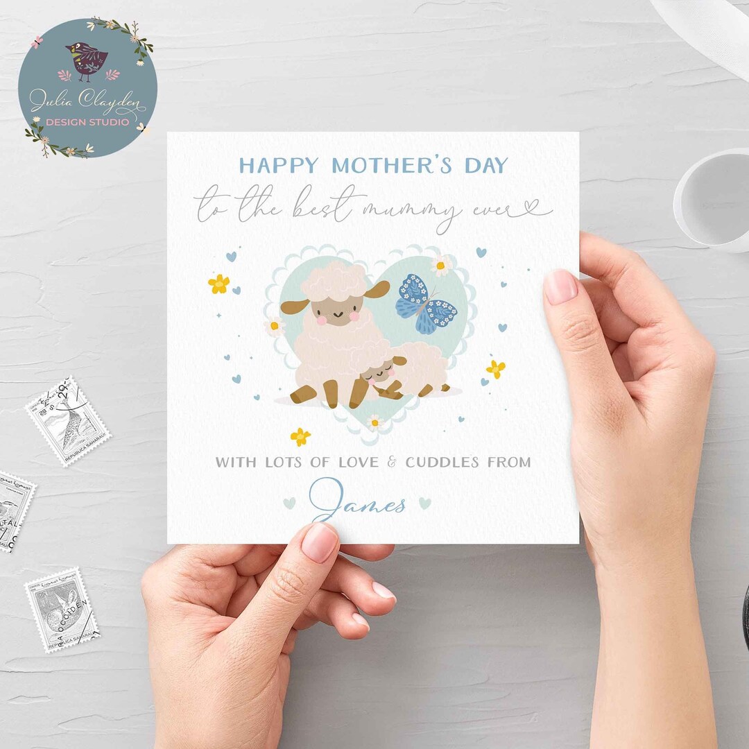 Personalised Happy Mother's Day From Son Card, Mother's Day Card to ...