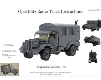 WWII Opel Blitz Radio Truck Custom Building Instructions