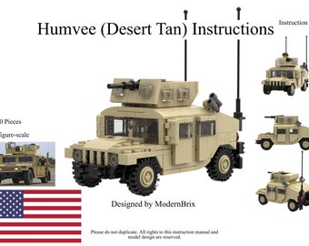 Humvee Desert Tan Custom Military Building Instructions