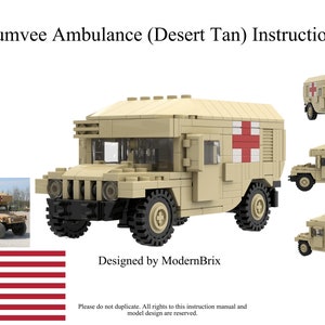 Humvee Ambulance Desert Tan Custom Military Building Instructions
