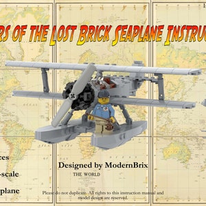 Raiders of the Lost Brick watervliegtuig aangepaste bouwinstructies