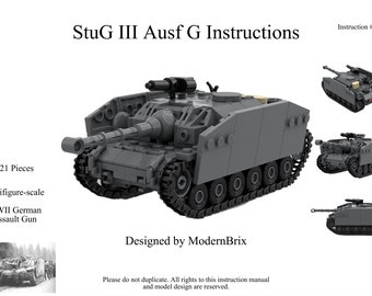 WWII StuG III Ausf G Custom Building Instructions