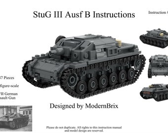 WWII StuG III Ausf B Custom Building Instructions