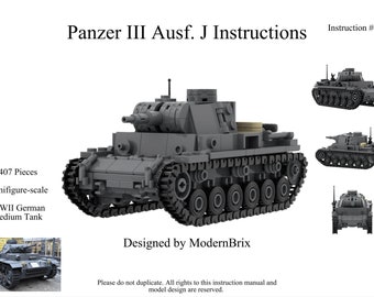 WWII Panzer III Ausf J Custom Building Instructions