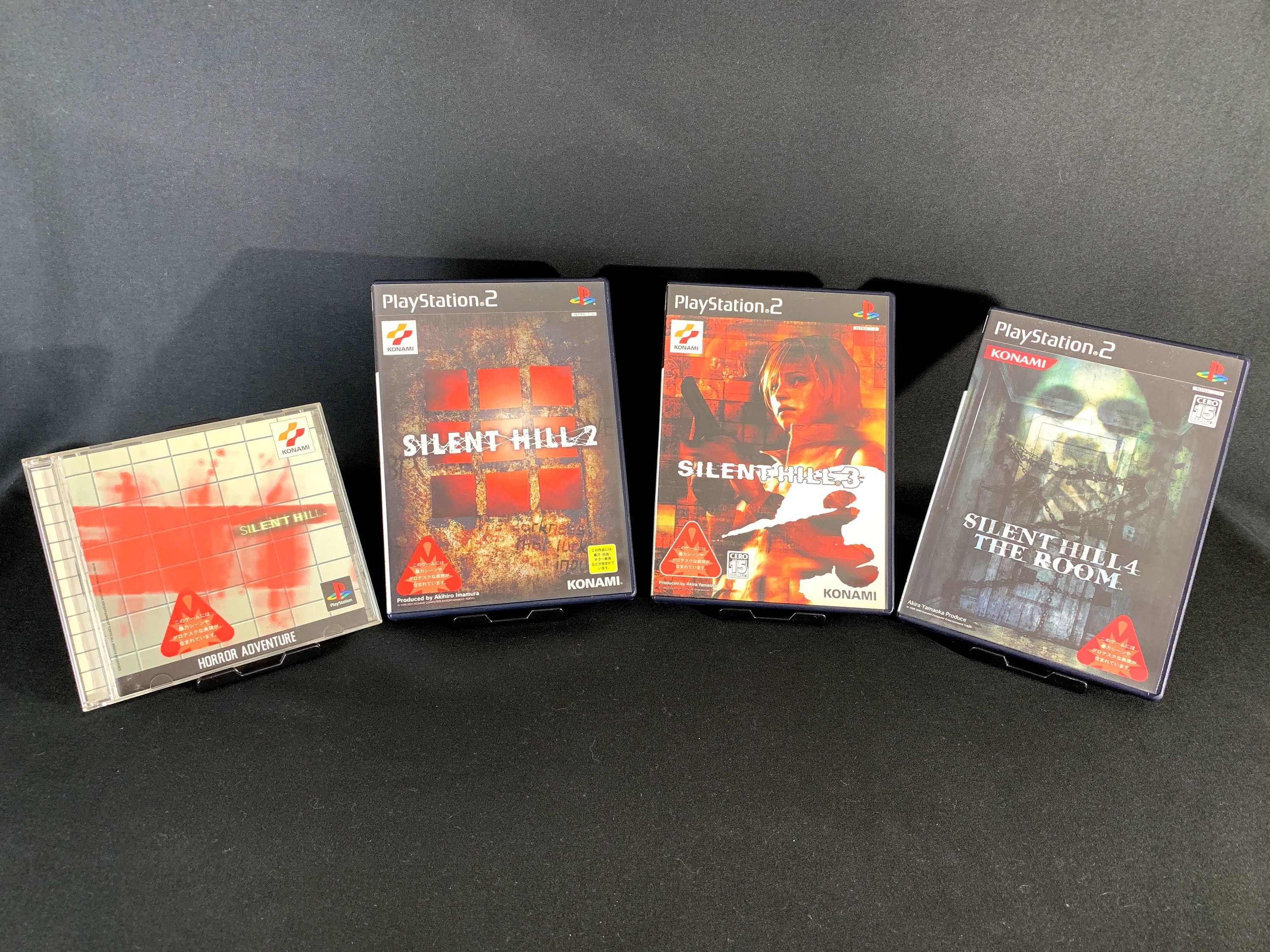 Used PS2 Silent Hill 2 & 3 & 4 The Room 3 game set From Japan