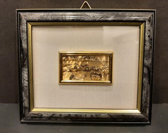 Vintage Sterling Silver Framed Wall Art by Alessandro Zenobi