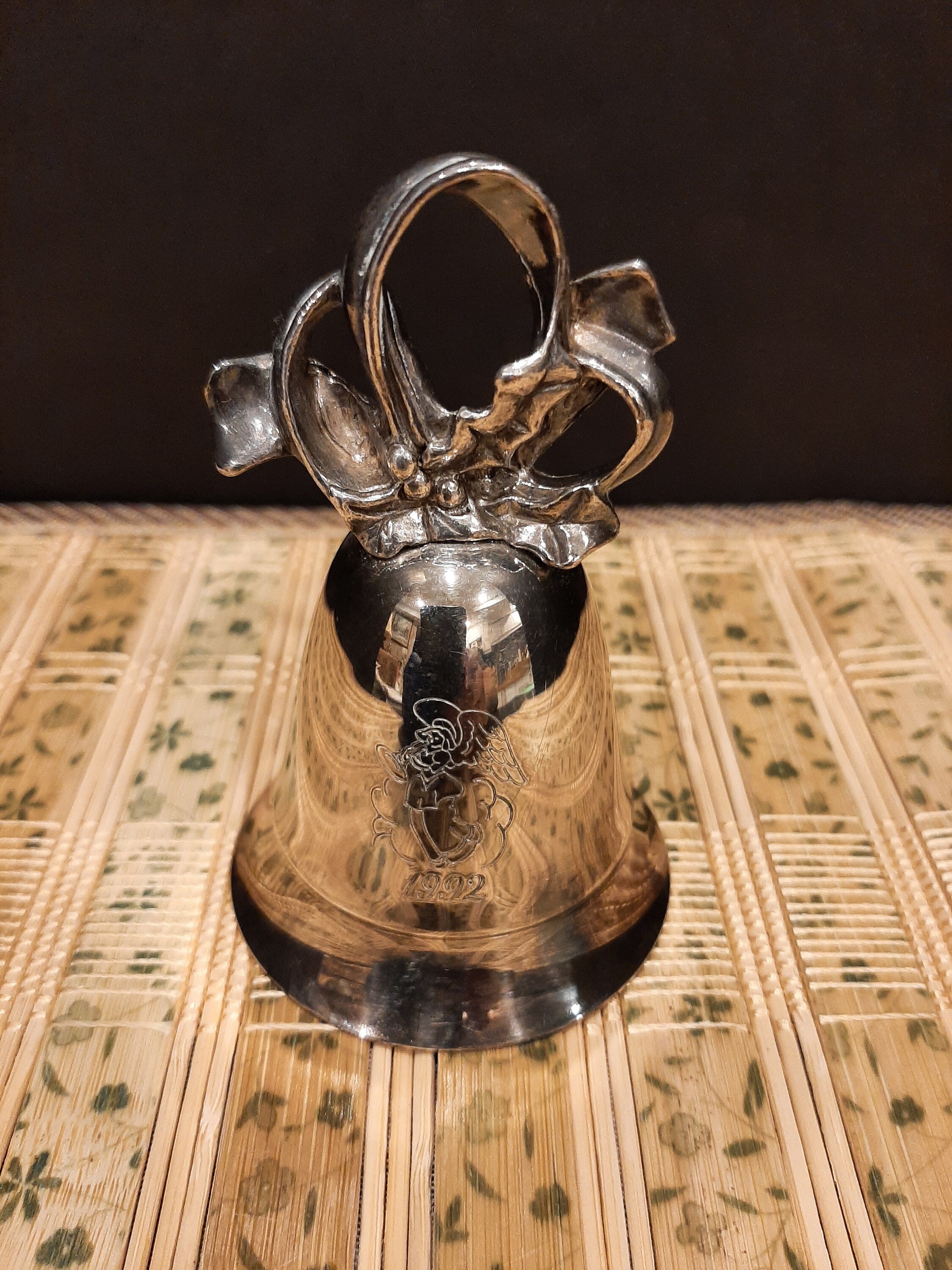 Silver Bell for Pooja - Ghanti - 3.1 inches Height - Medium Size