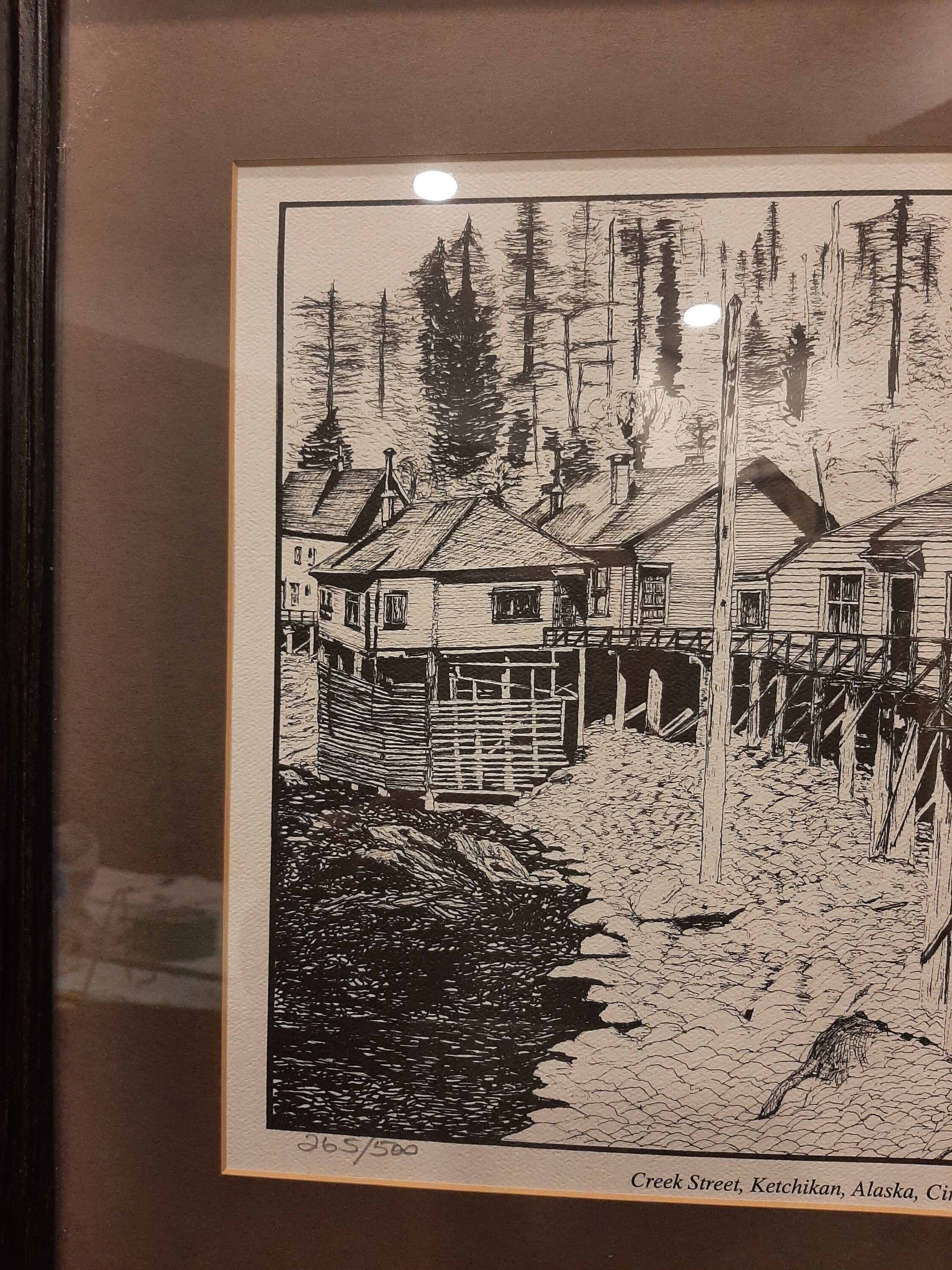 American Artist M. SKAFER Vintage Print Pen & Pink From Original Ink ...