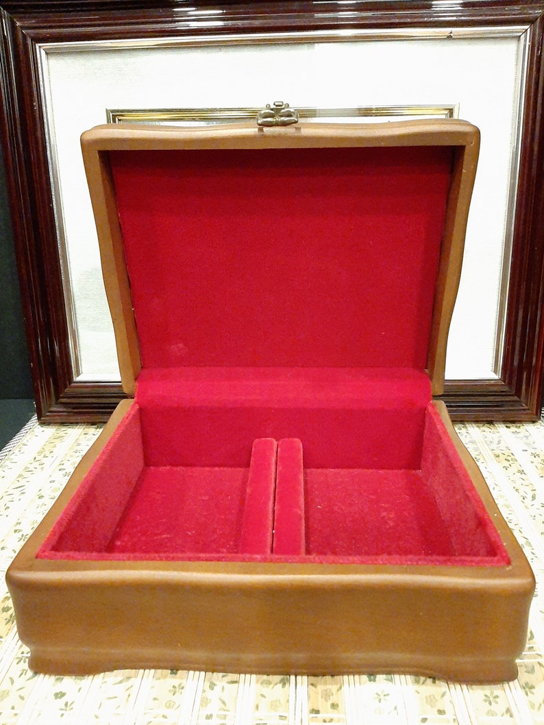 Vintage Wooden Treasure Chest Jewelry Storage Box Manufactured - Etsy