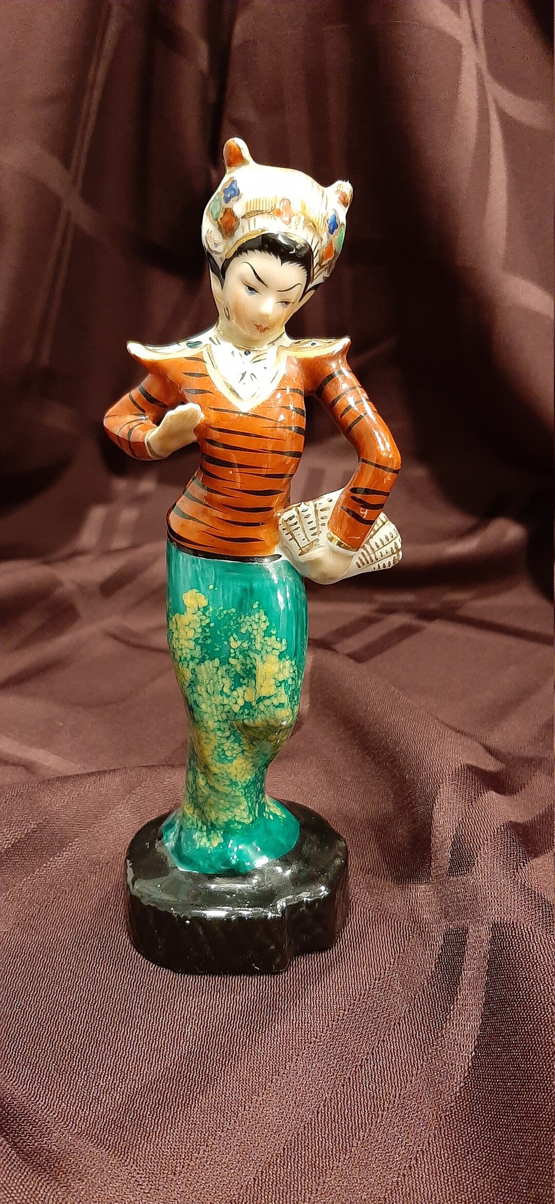 Vintage Japanese Hand Crafted and Hand Painted Porcelain Figurine