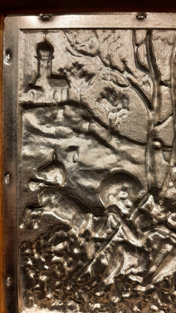 Vintage Handcrafted Framed Frieling-zinn Germany 95% Pewter Wall