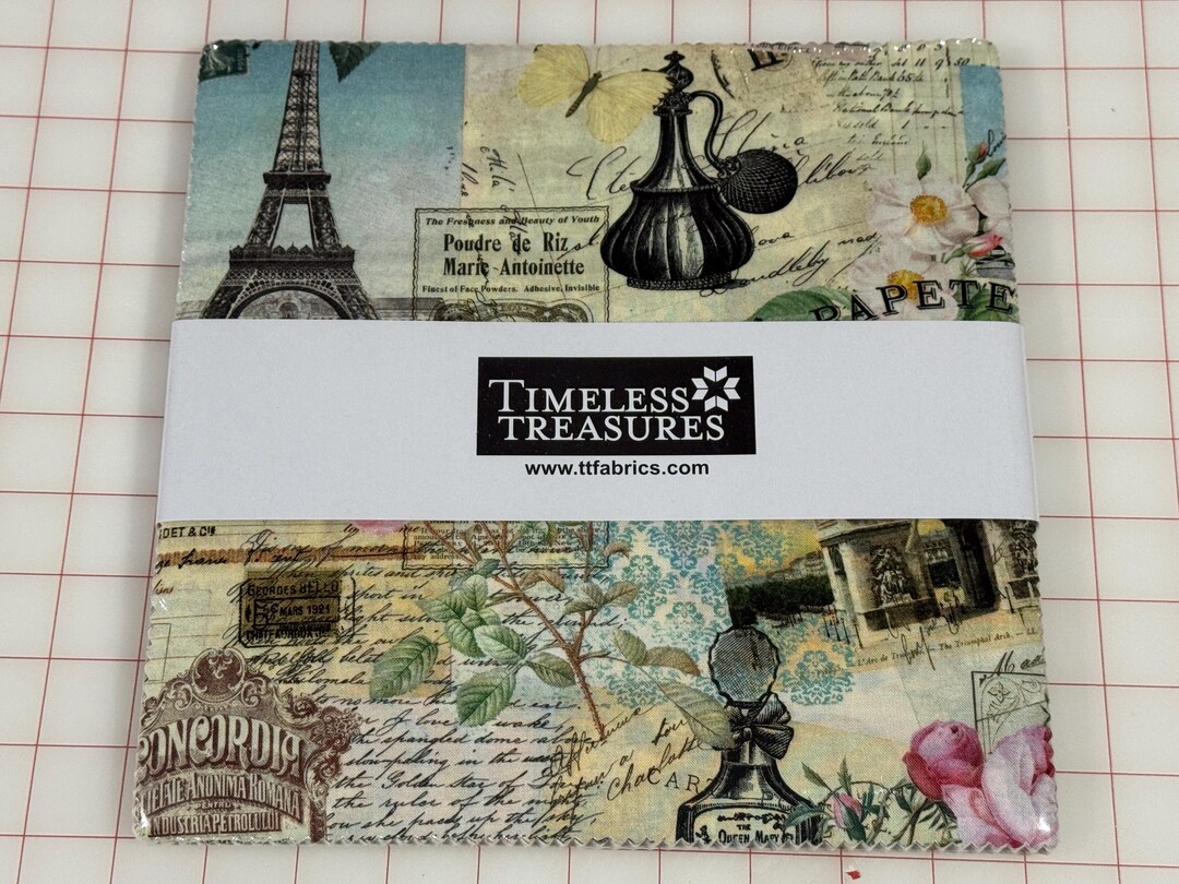 Belle Fleur 10” Fabric Squares – Timeless Treasures Floral Layer Cake ...