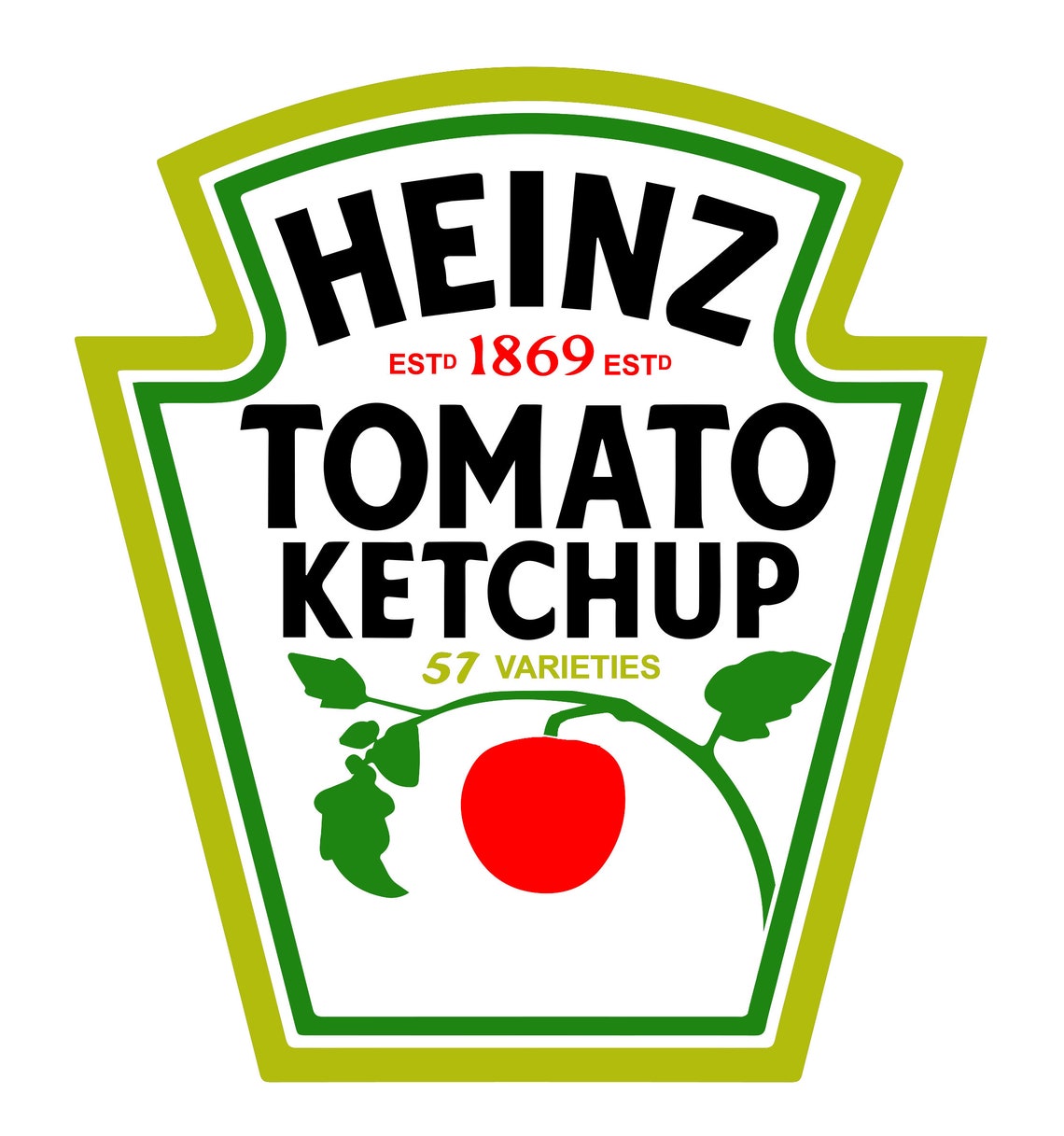 Heinz Tomato Ketchup Logo Badge Emblem SVG and JPG Cutting Etsy