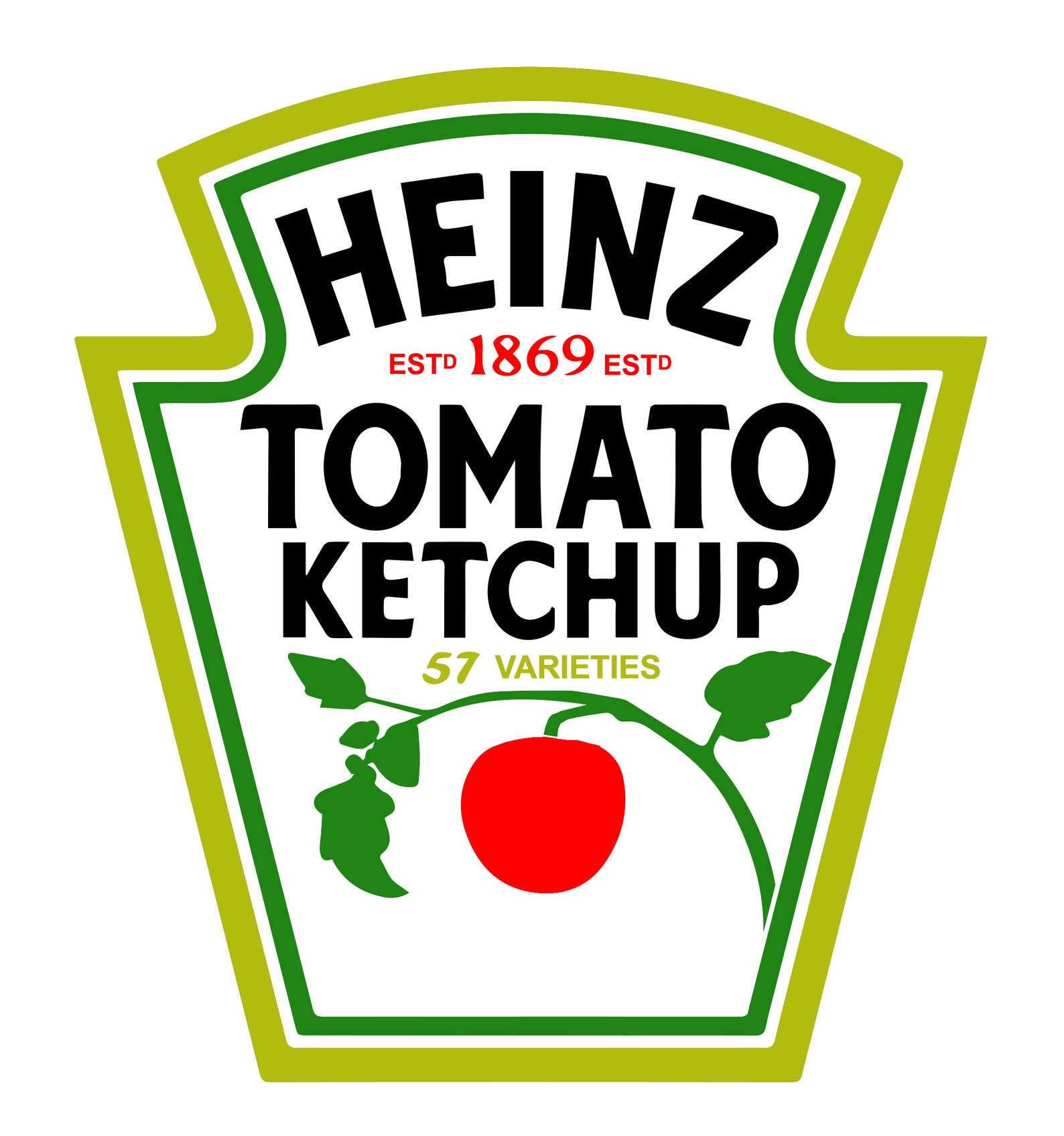 Heinz Tomato Ketchup Logo Badge Emblem SVG and JPG Cutting Etsy