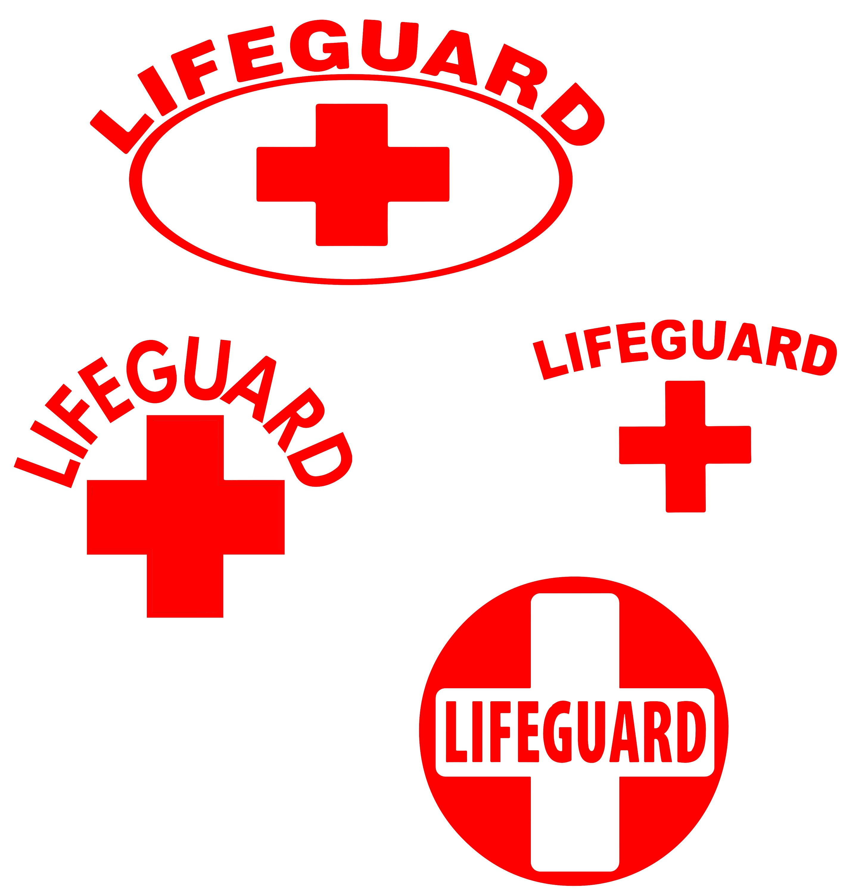 Lifeguard Red Cross Logo Emblem Bundle SVG y JPG Cutting Files | Etsy