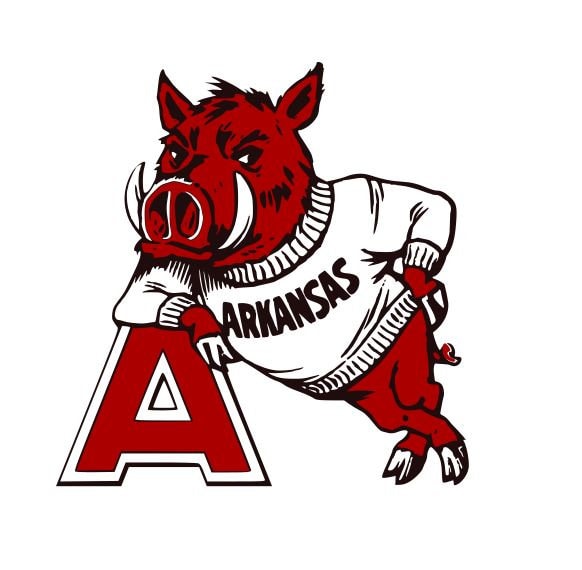 Arkansas Razorbacks NFL Football Emblem Logo SVG Cutting Etsy