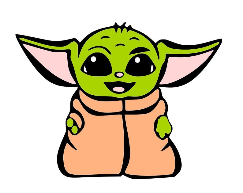 Free Free 279 Baby Yoda Svg Cricut Grogu Svg SVG PNG EPS DXF File