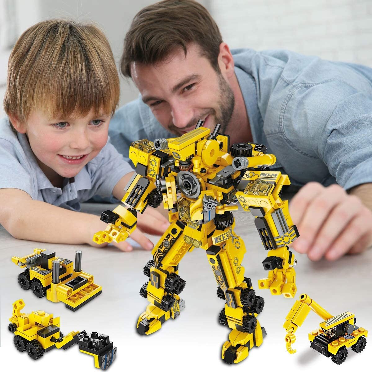 Robot Building Bricks Toys Construction Engineering Learning Etsy