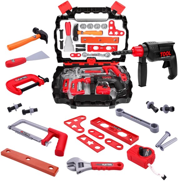 Toy Power Play Series Kids Tool Set 25 Piece Pretend Play Etsy
