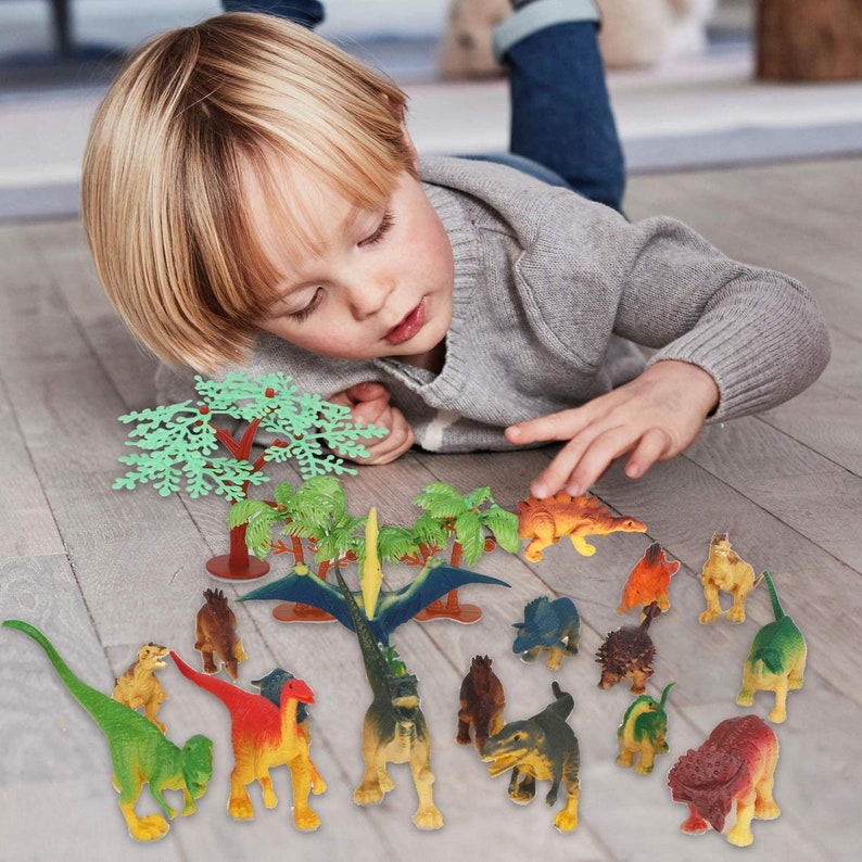 Stem Toy Dinosaur Playset 20 Realistic Dinosaurs 50 Piece | Etsy