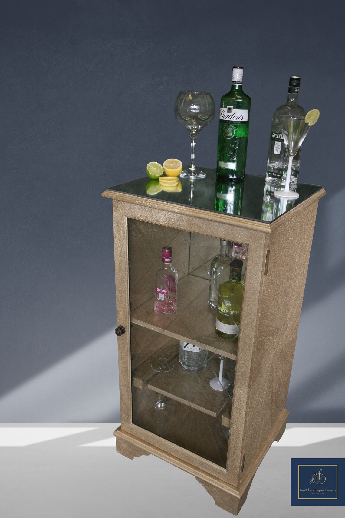 Gin Gold Drinks Stunning Piece Upcycled Etsy UK