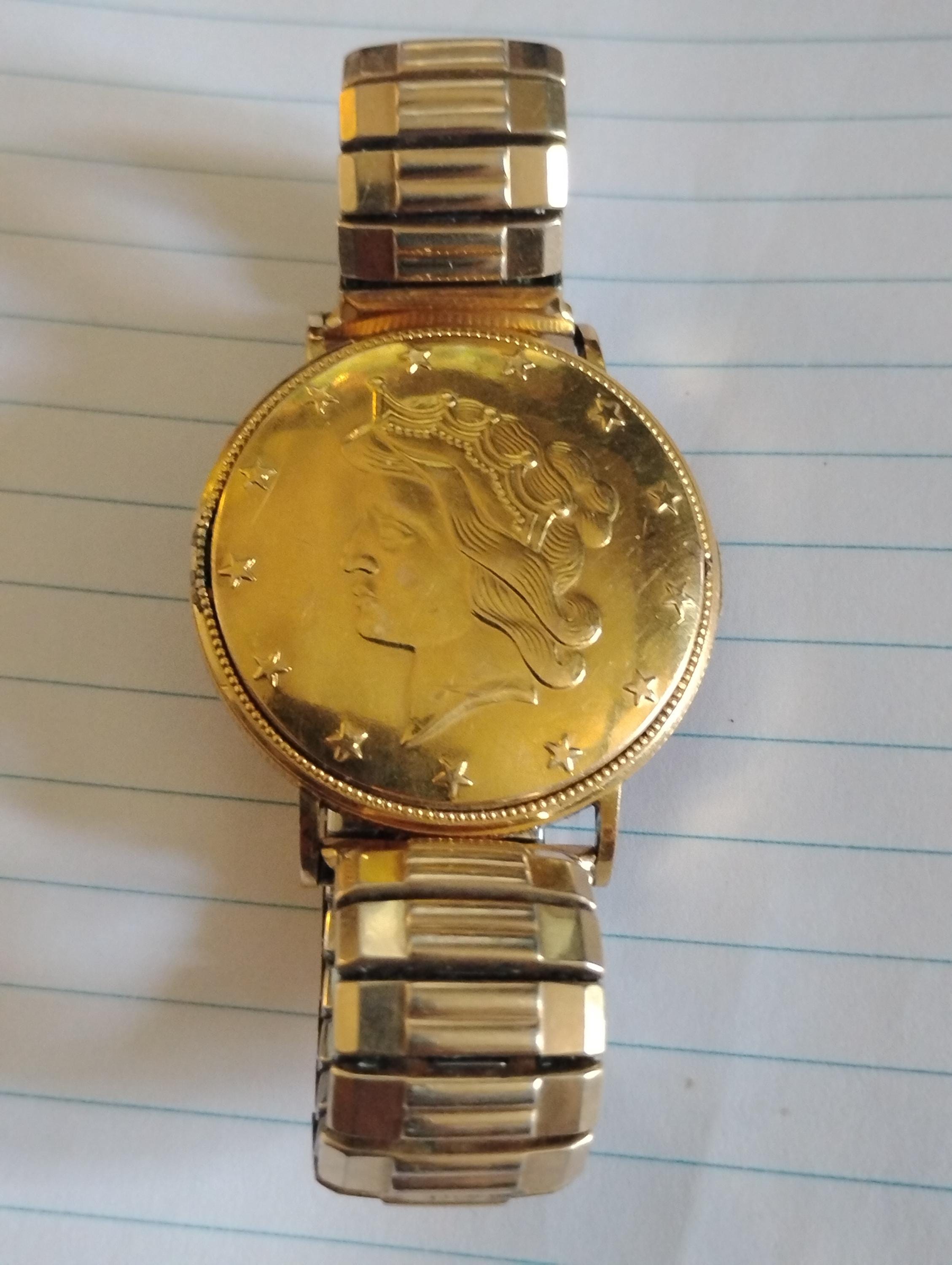 Gold Watch Ve Coin With Free Watch Coins Watch Dollar Sign Stock