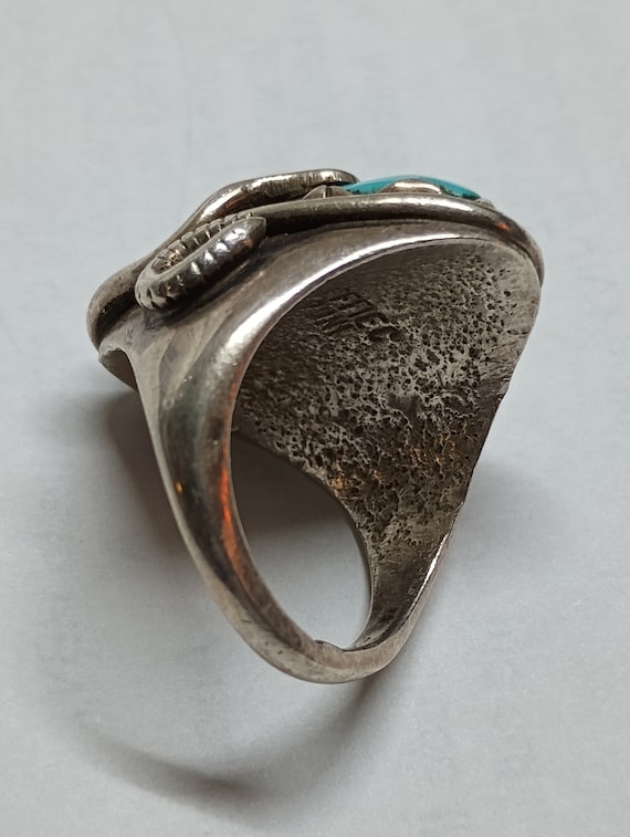 Awesome Vintage Effie C Zuni Sterling and Turquoi… - image 5