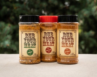 BBQ Dry Rub Spice Trio: Handcrafted Grilling Seasoning Gift Set