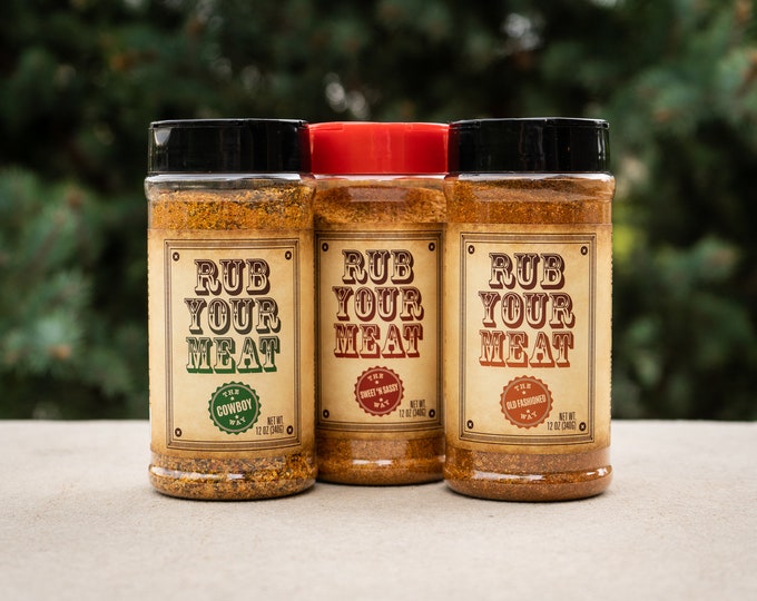 BBQ Dry Rub Spice Trio: Handcrafted Grilling Seasoning Gift Set