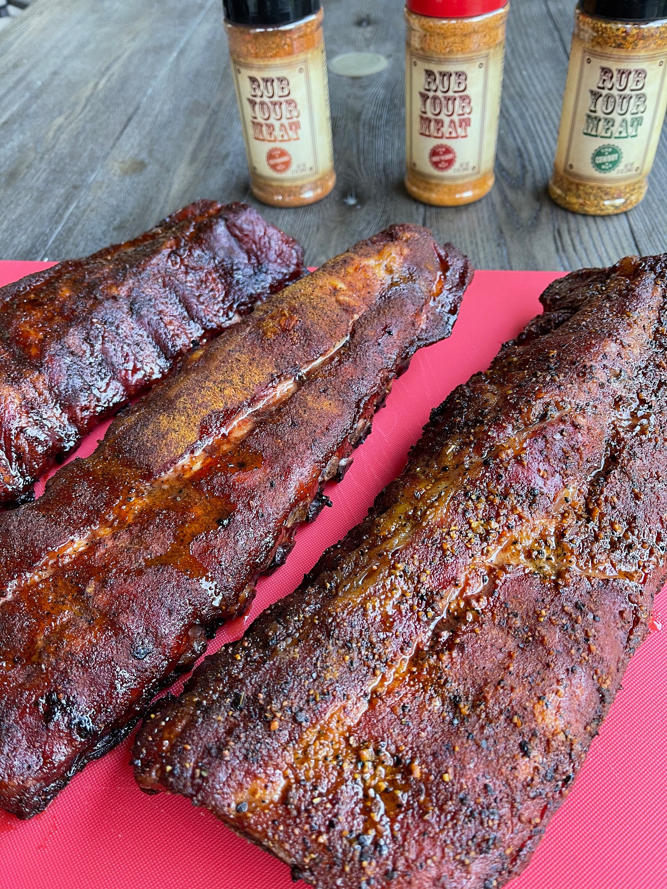 Ultimate BBQ Seasoning Trio - 3 Large Rub Your Meat Bottles
