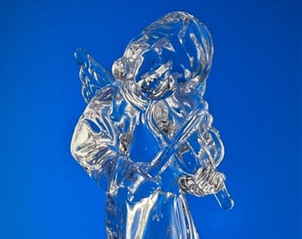Beautiful Lead Crystal Angel With Violin