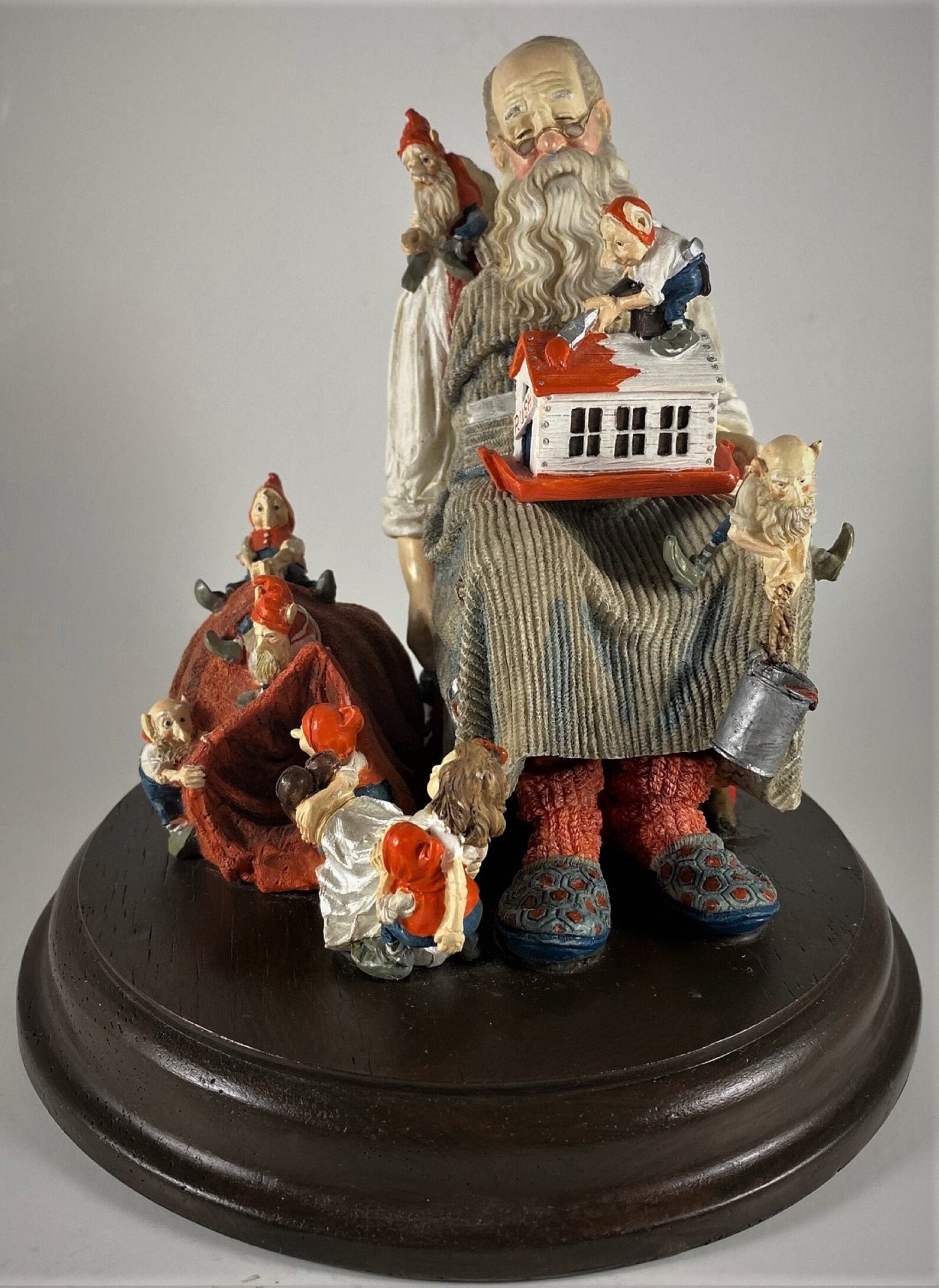 Saturday Evening Post Christmas Santa Figurine by Norman - Etsy