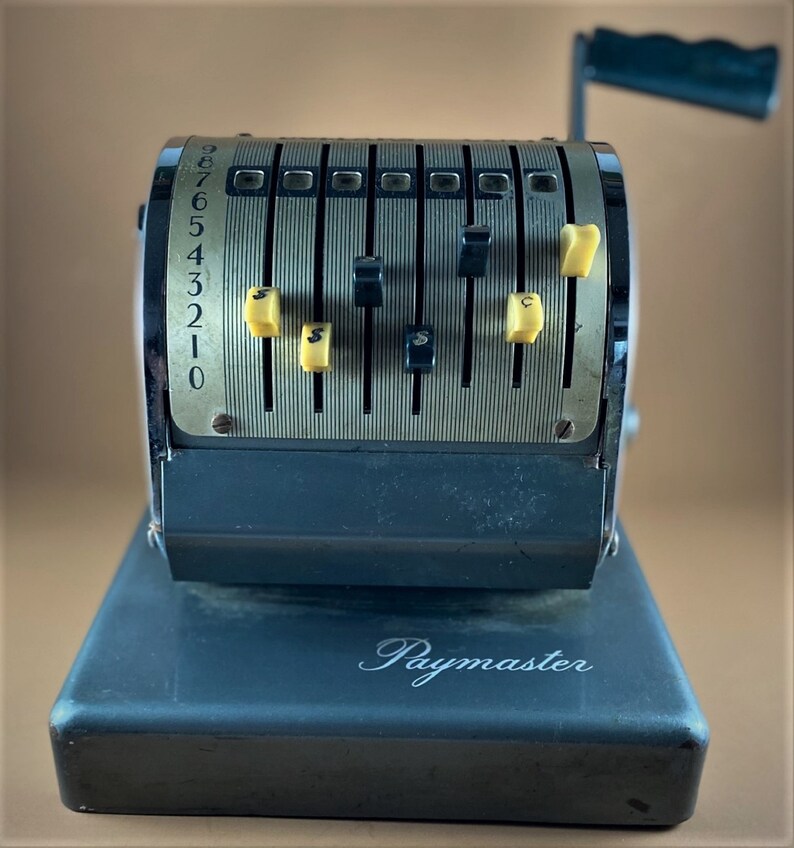 Vintage Paymaster T550 Check Writer Machine Etsy