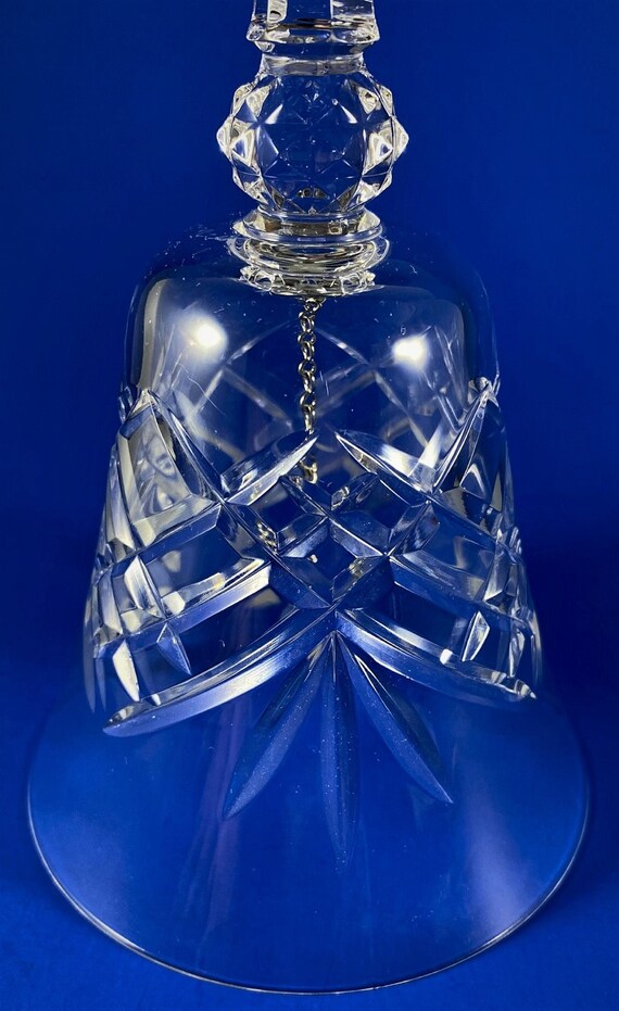 Beautiful Cut Lead Crystal Bell Etsy