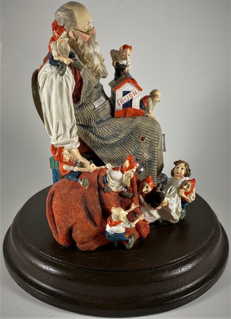 Saturday Evening Post Christmas Santa Figurine by Norman - Etsy
