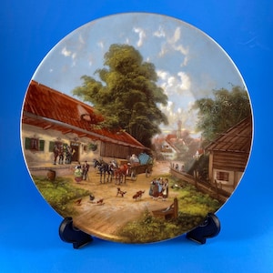 Beautiful, Mint Condition, German Collector Plate from The Bradford Exchange. “The Farmer&#39;s Wedding”.
