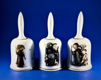 Beautiful Set of Three Schmid Bros. Christmas Bells